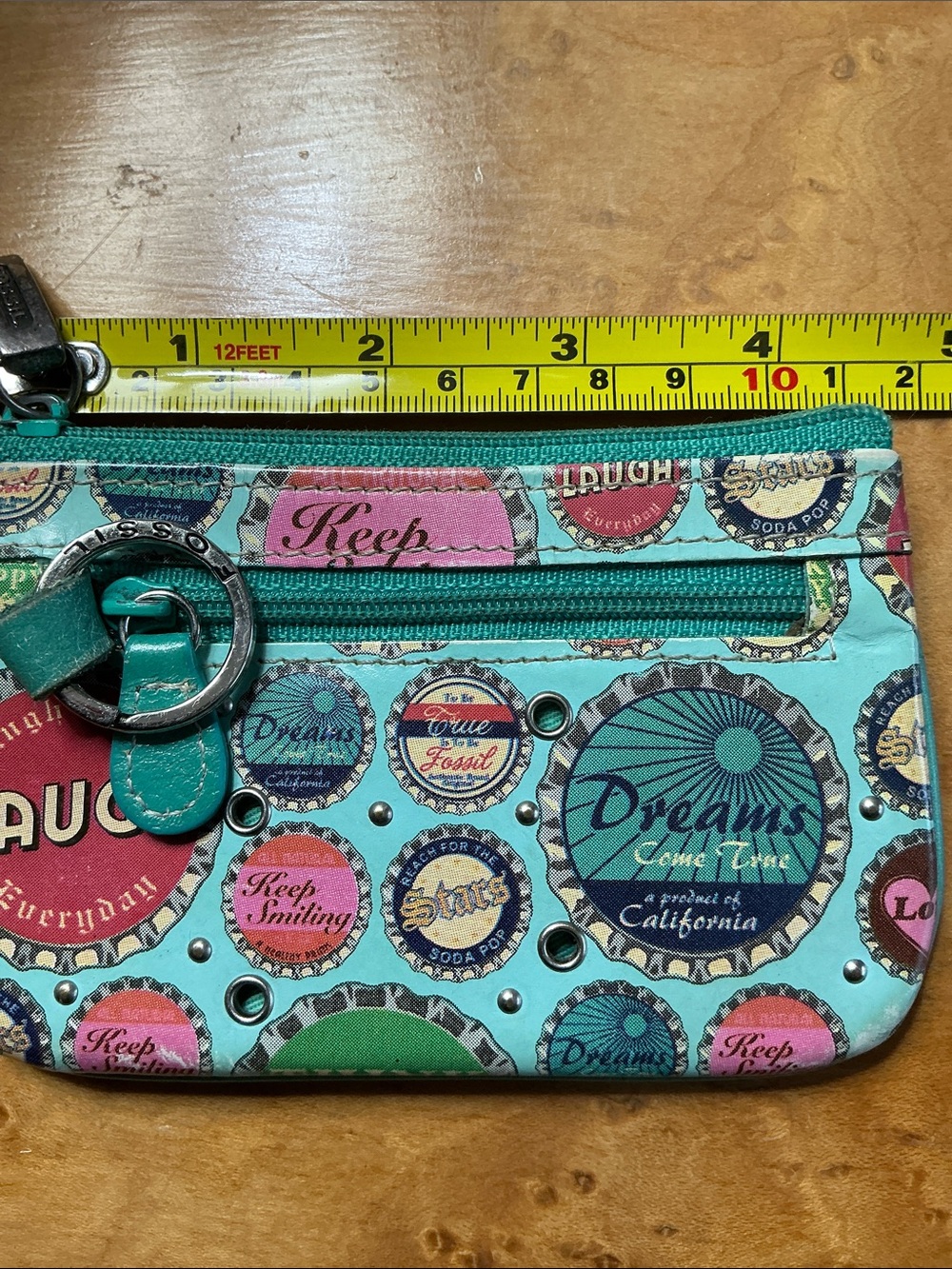 Fossil Vintage Bottlecap Change/Wallet/keychain - Picture 7 of 9